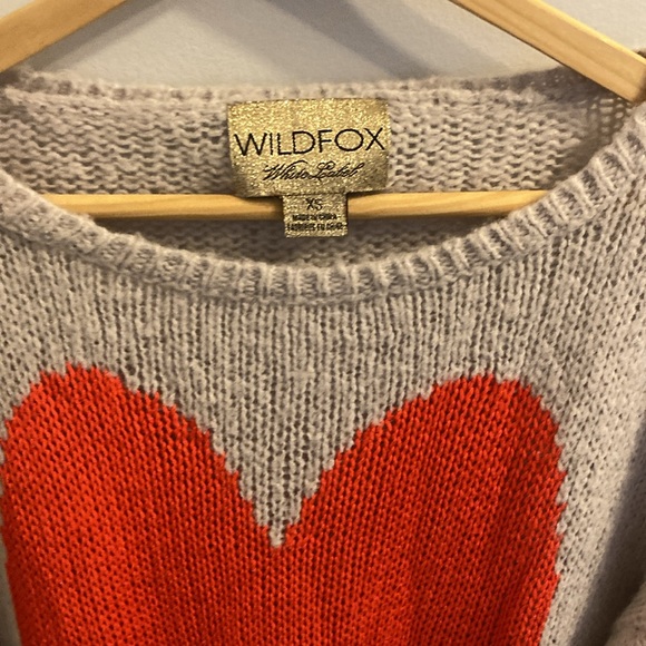 Wildfox Distressed Heart Sweater - Picture 3 of 5